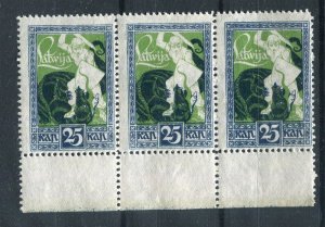 LATVIA; 1919-20 early Liberation of Kurzeme 25k. fine MINT Margin BLOCK