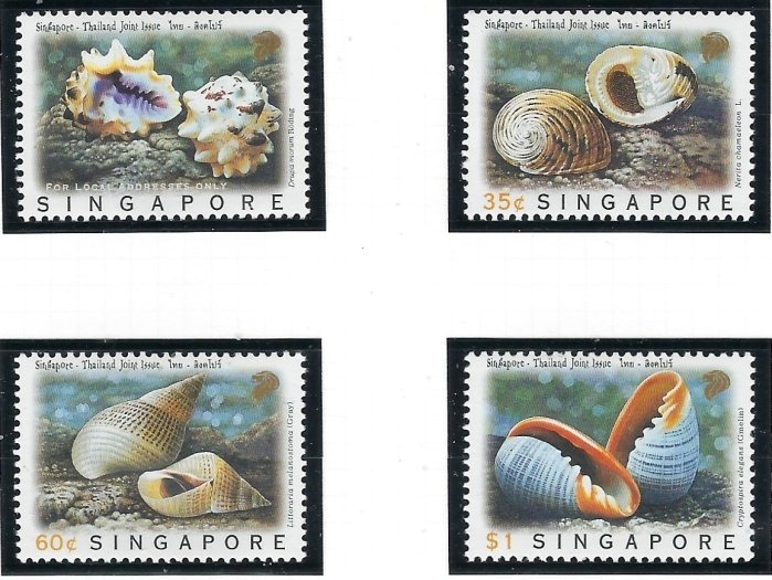 Singapore 825-28 MNH 1997 Sea Shells (ap7608)