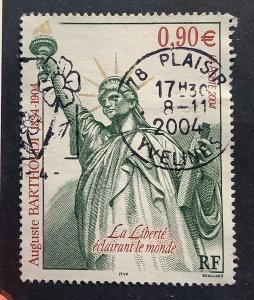 France 2004 Scott 3000 used - 0.90€, Liberty by Auguste Bartholdi