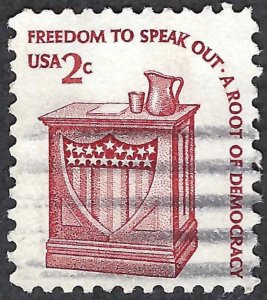 United States #1582 2¢ Freedom to Speak Out (1977). Used.