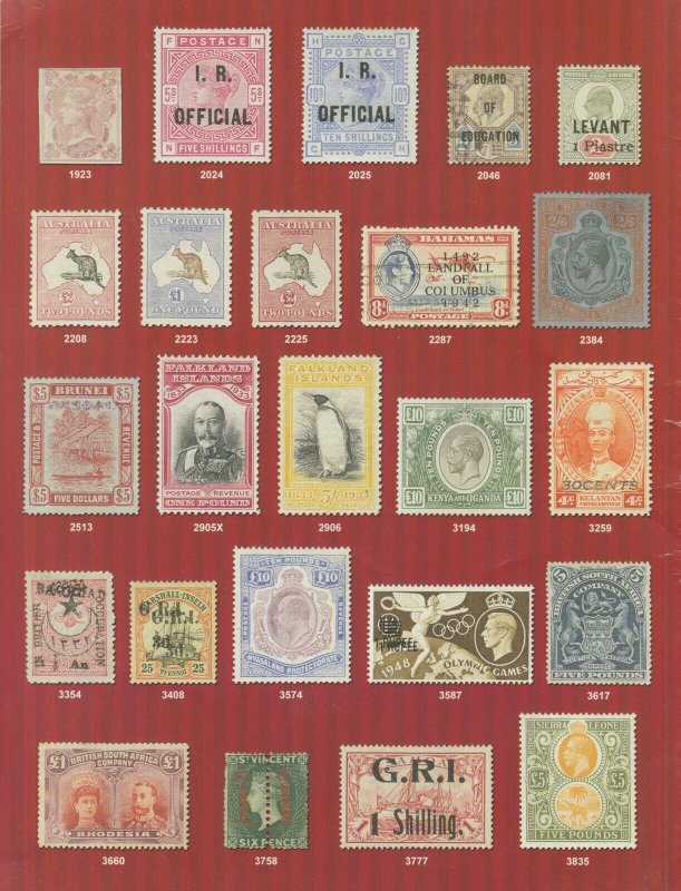 Charles J. Cook's British Commonwealth Collection. 2013 Regency Auction 101