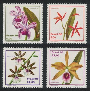 Brazil Orchids 4v 1980 MNH SG#1862-1865 MI#1785-1788