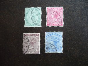 Stamps - Bermuda - Scott# 18,19,21,22 - Used Part Set of 4 Stamps