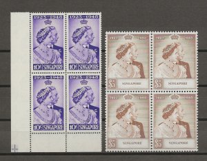 SINGAPORE 1948 RSW SG 31/32 MNH Cat £403