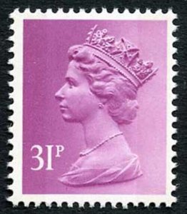 SGX919 1986 31p mauve 2-B u/m ex B Rail prestige booklet cat 15 Pounds