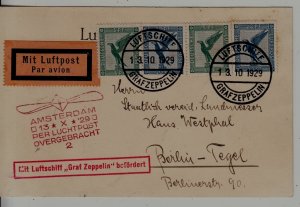 Germany/Netherlands Zeppelin card 13.10.29
