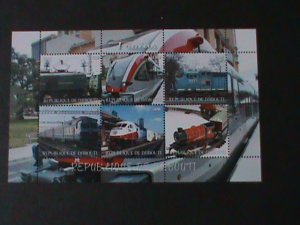 ​DJIBOUTI-2012-CLASSIC & MODEN TRAINS IMPERF-MNH S/S-VF WE SHIP TO WORLDWIDE