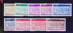 French ANDORRA SCOTT 410-418 Set MNH