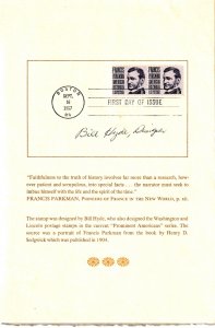 Signed USPS FDC Ceremony Program #1281 C1 Parkman History Oregon w/insert 1967