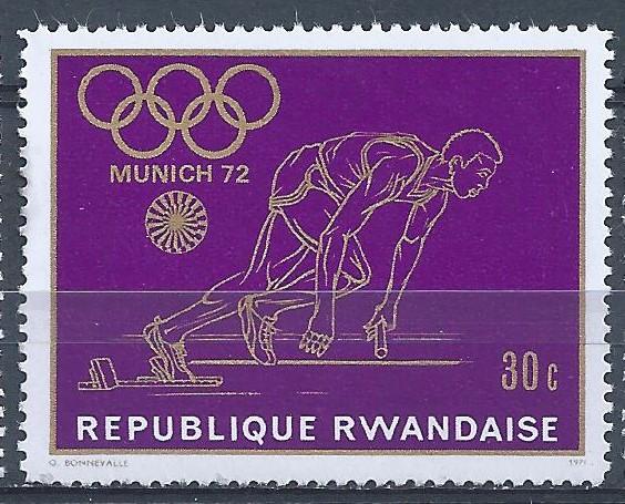 Rwanda - SC# 415 -  MNH - SCV $0.25 - 1972 Olympics