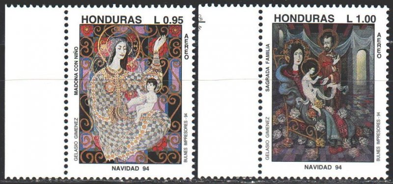 Honduras. 1994. 1247-48. Christmas. MNH. 