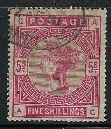 Great Britain 108 Used 1884 issue number penciled on back (ap9976)