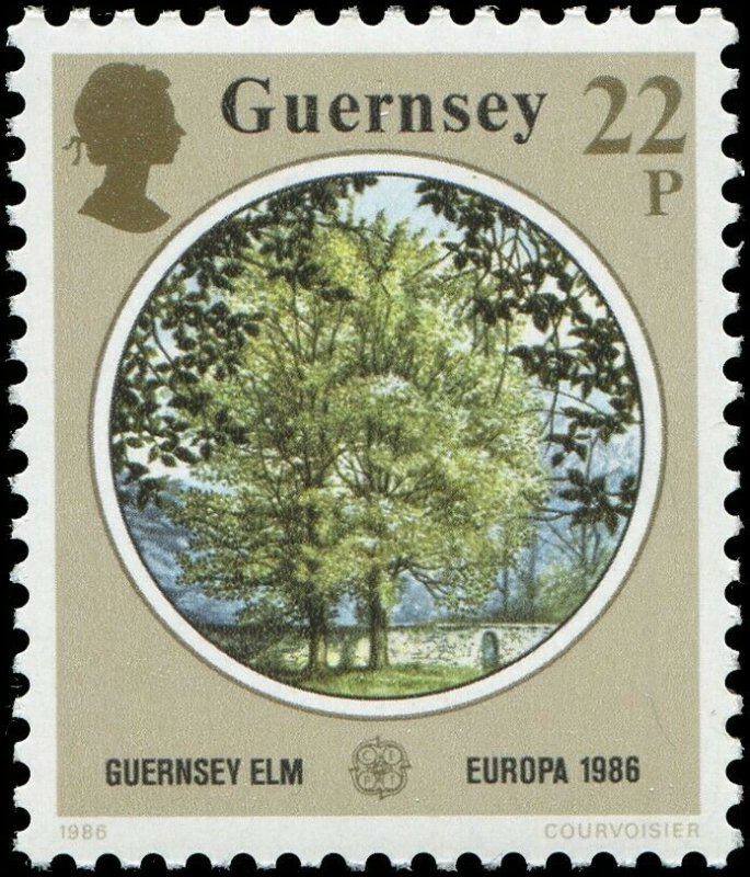Great Britain - Guernsey 1986 Sc 331-333 Bird Gannet Elm Orchid