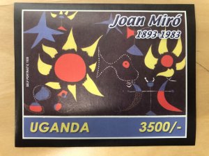 Uganda 2003 - JOAN MIRO - Souvenir Stamps Sheet Scott #1803-6 - MNH