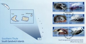 South Georgia & S Sandwich Isl 2021 FDC Birds on Stamps Island Part I 6v Set