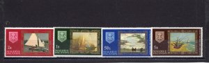 MALDIVES 1968 PAINTING/SHIPS SET OF 4 STAMPS MNH