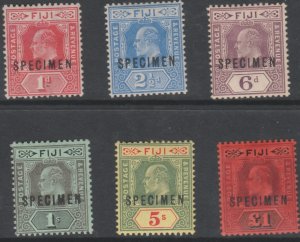 FIJI  1906 KE7 MCA SPECIMEN set of 6 complete