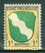 Germany - Allied Occupation - French Zone - Scott 4N1 MNH (SP)