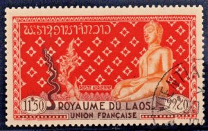 Laos (1963) - Scott # C10,  Used 