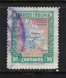 BOLIVIA C107 VFU MAP R11-173-10