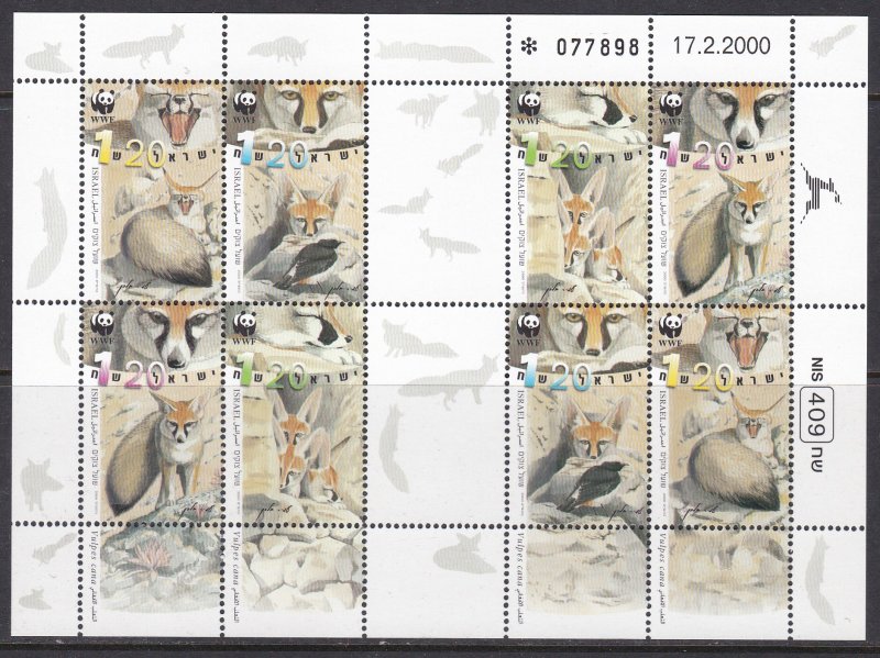 Israel, Fauna, WWF, Animals MNH / 2000