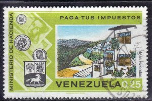 VENEZUELA SC# 1070 **USED** 1974  25c    SEE SCAN