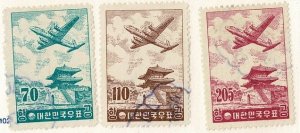 Korea #C17-19 used airmails