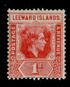 LEEWARD ISLANDS GVI SG98, 1d scarlet, M MINT. Cat £14. DIE A