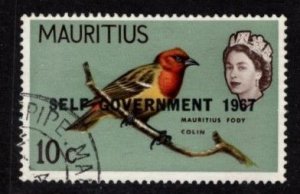 Mauritius - #310 Birds Overprint  -  Used