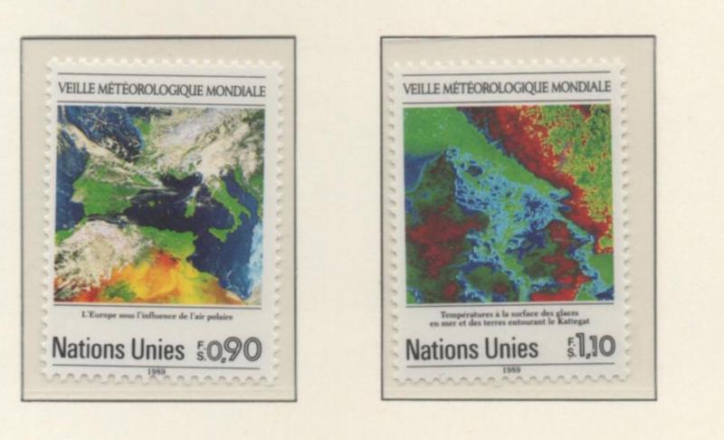 SCOTT# 176-177   singles   MNH UN GENEVA 1989