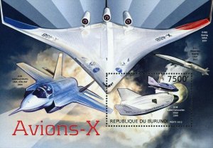 Aircraft Stamp x-35 Lockheed Martin X-38 X-51 Waverider Boeing S/S MNH #2972