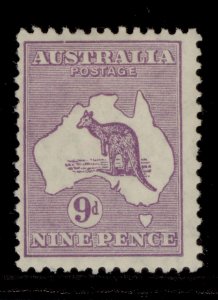 AUSTRALIA GV SG108, 9d violet, LH MINT. Cat £45.