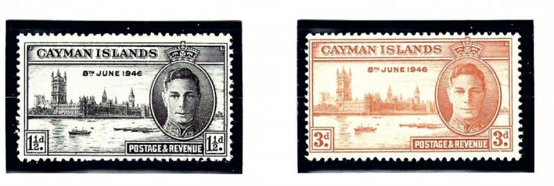 Cayman Is 112 13 MNH 1946 Peace Issue