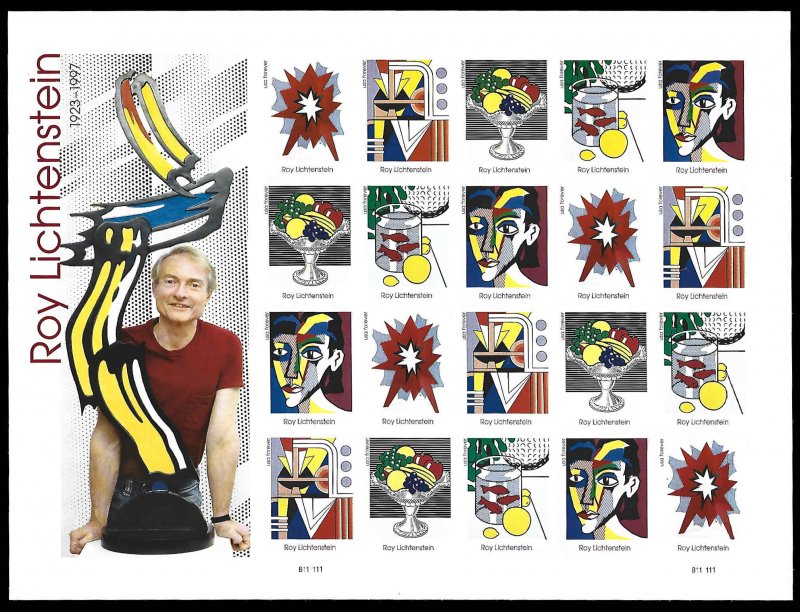 PCBstamps   US #5792/5796 Sheet $12.60(4x5x{63c})Roy Liechtenstein, MNH, (11)