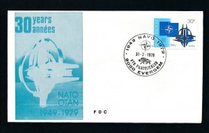D455895 Belgium FDC 30 Years NATO 1979