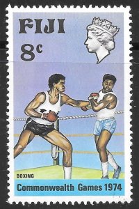 Fiji Scott 342 MNH 8c Commonwealth Games Issue of 1974, Boxing