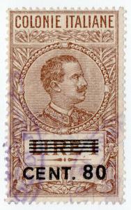 (I.B) Italy (Eritrea) Revenue : Duty Stamp 80c on 1L OP