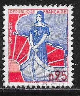 France 942: 25f Marianne and Ship of State, used, F-VF