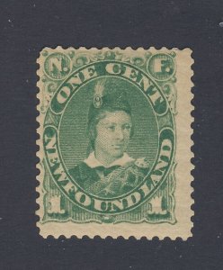 Newfoundland Used Stamp; #45 -1c MH F/VF