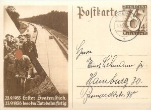 E0037 Germany 23.9.1933 first groundbreaking - 23.9.1936 1000 km of motorway