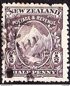 NEW ZEALAND 1898 1/2d Purple-Black SG246c FU