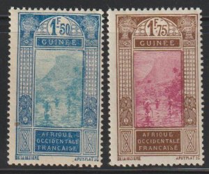 French Guinea SC 99, 100 Mint Hinged