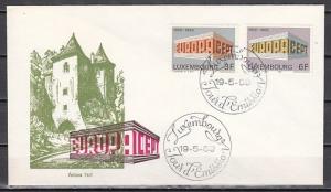 Luxembourg, Scott cat. 475-476. Europa issue. First day cover. ^