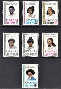 Ethiopia Scott 751-57  complete set  F to VF mint OG HHR.