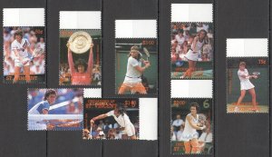 B0954 St. Vincent Sport Tennis Grand Slam Champions 1Set Mnh