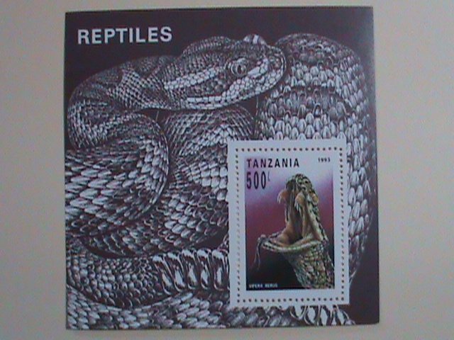 ​TANZANIA STAMP: 1993-SC#1135-COLORFUL REPTILES: MNH-S/S SHEET