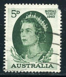 Australia - Scott #351 - 5d - Queen Elizabeth II - Used