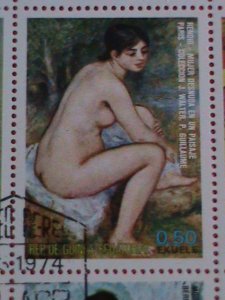 ​GUINEA EQUATORIAL STAMP-1974 WORLD FAMOUS NUDE PAINTING CTO-MNH STAMP SHEET -