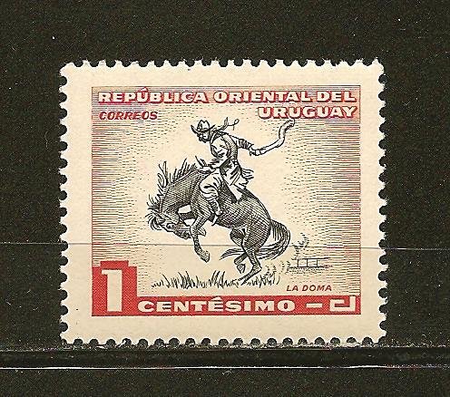 Uruguay 606 Horse Breaking MNH