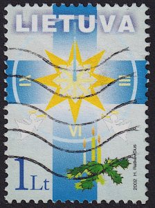 Lithuania - 2002 - Scott #731 - used - Christmas